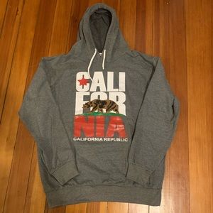 California Republic grey hoodie. Size medium